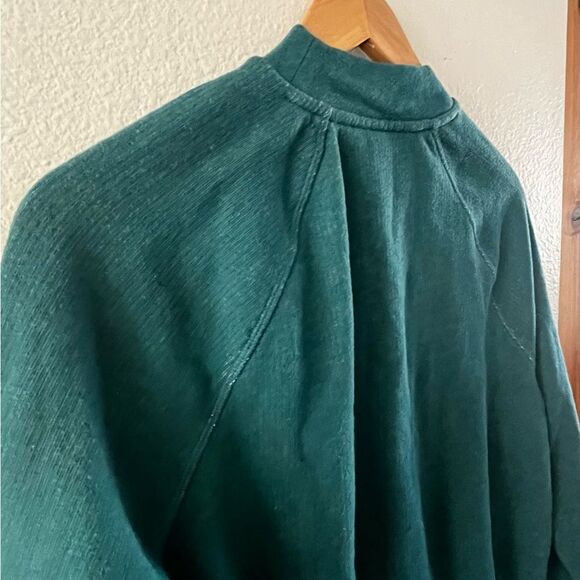 Women’s Universal Thread Sweatshirt SZ Small 80sVibe Bowling Collard Neck Teal - Picture 4 of 12
